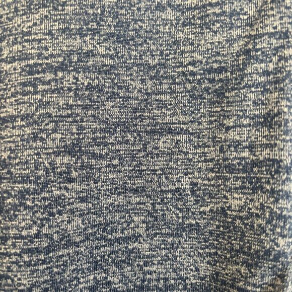 NordicTrack Mens Quarter Zip Long Sleeve Athletic Pullover Blue and Gray Medium - Picture 6 of 8